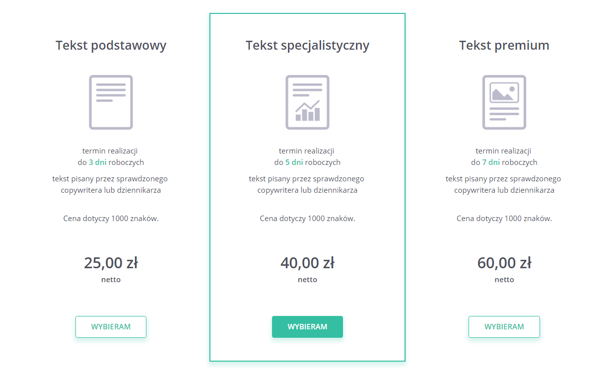 zamawianie treści w nowym panelu użytkownika platformy whitepress