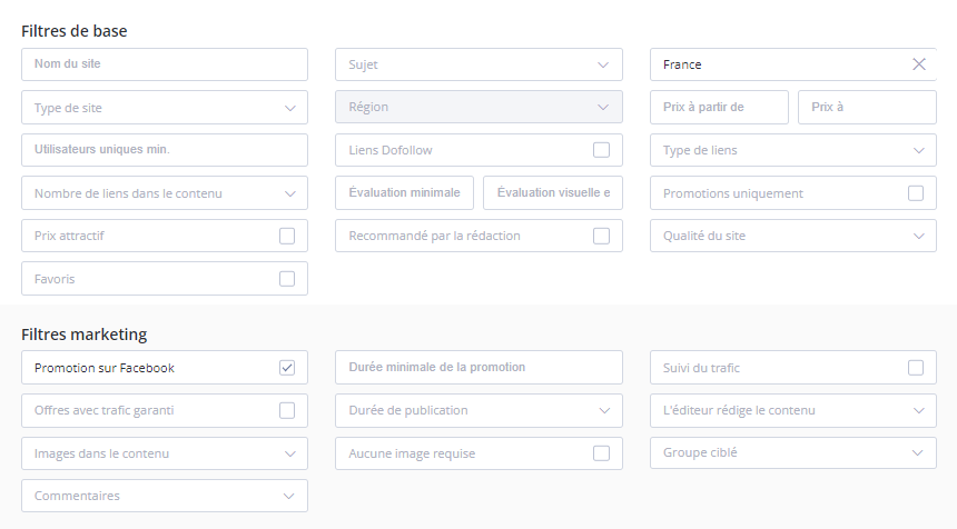 FR filters division part 1