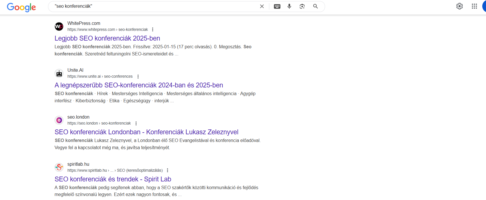 seo konferenciák
