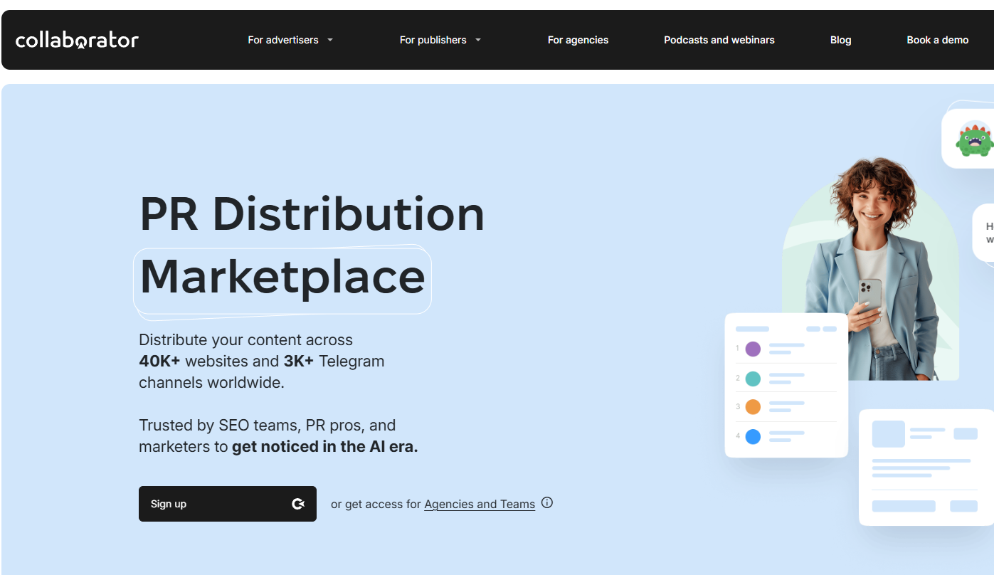 Collaborator screen