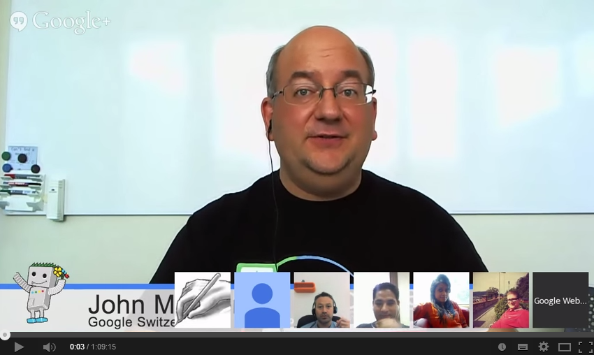 Google WeMaster Central Hangout - John Mueller