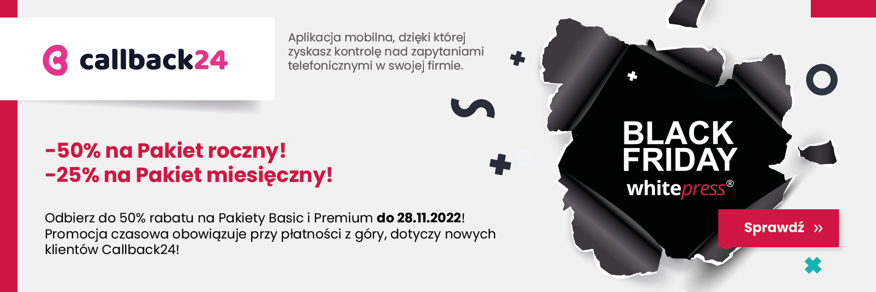 Callback 24 promocja Black Friday 2022