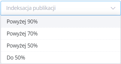 Filtr indeksacja publikacji w platformie WhitePress