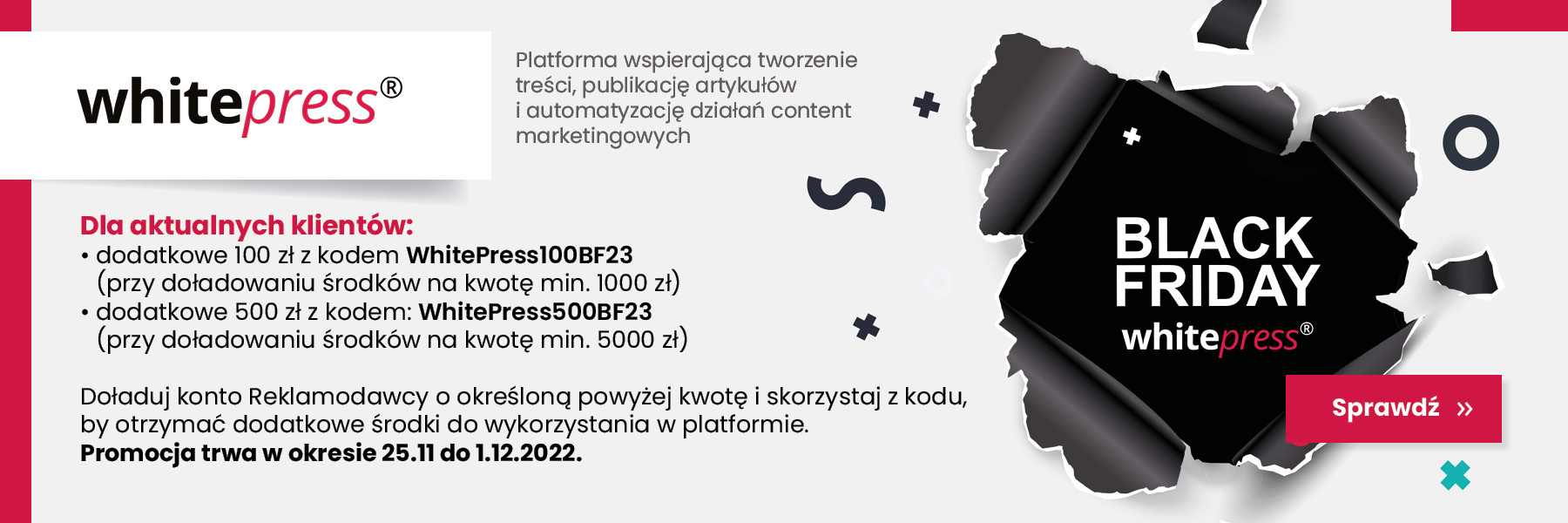 WhitePress promocja dla aktualnych klientów