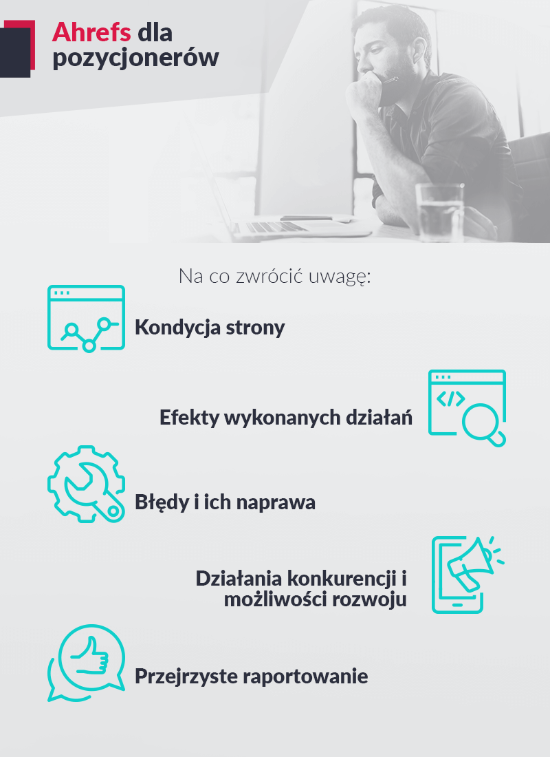 ahrefs dla pozycjonerów – infografika