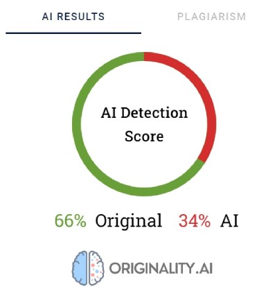 An example of content verification by Copy Leaks