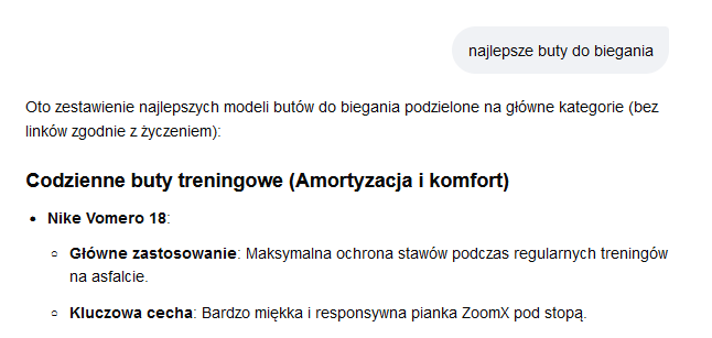 AI wzmianka o marce