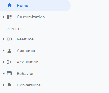 Sidebar Google Analytics