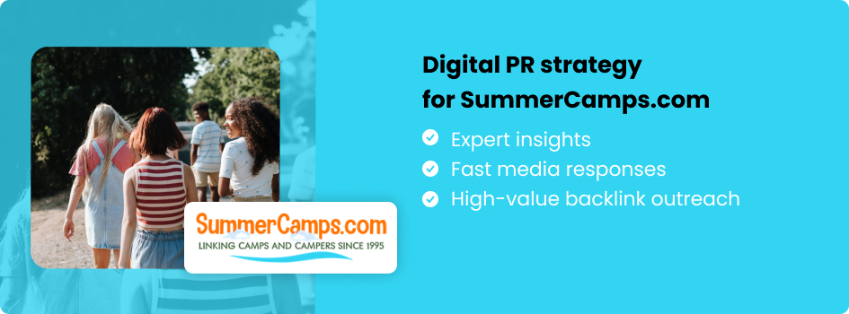 SummerCamps.com digital PR
