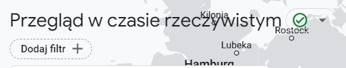 Przegląd ruchu w czasie rzeczywistym - Google Analytics 4