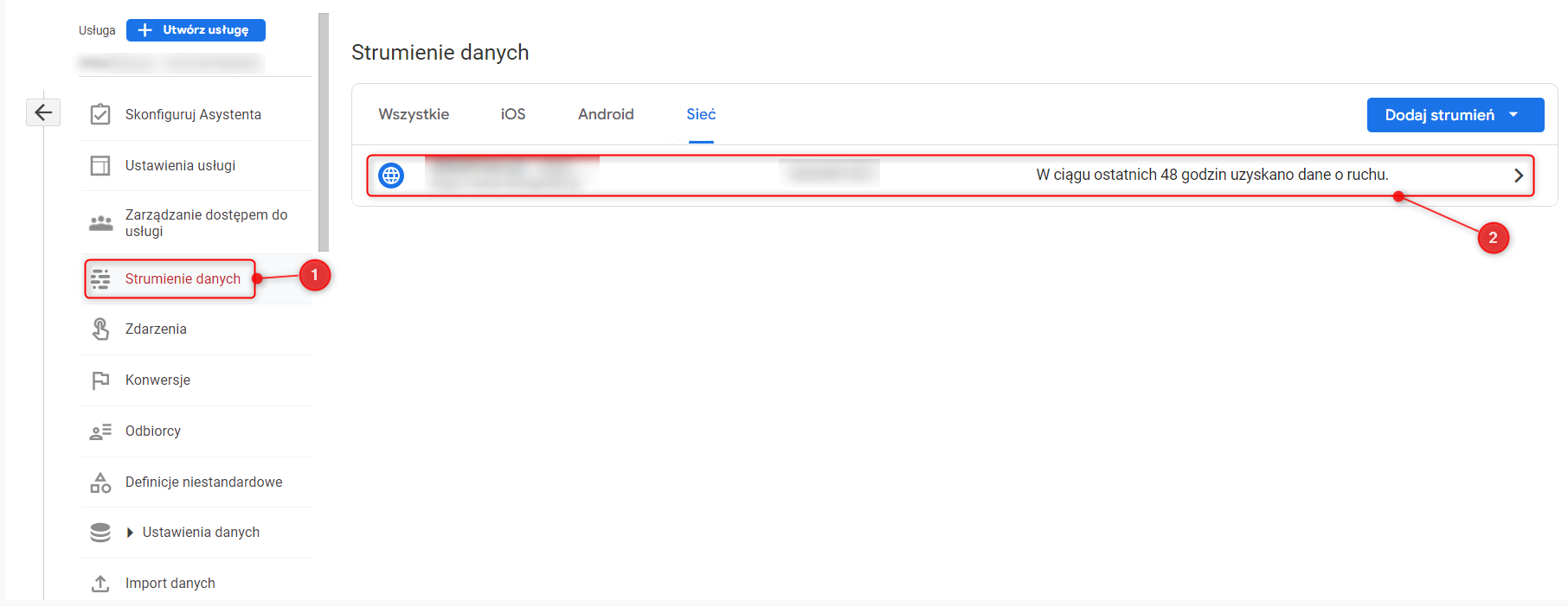 Strumienie danych w Google Analytics 4 - weryfikacja konfiguracji