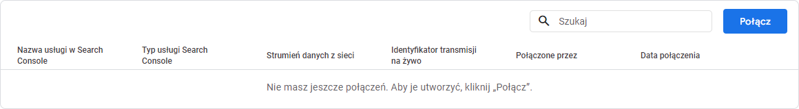 Tworzenie połączenia między GSC a GA4