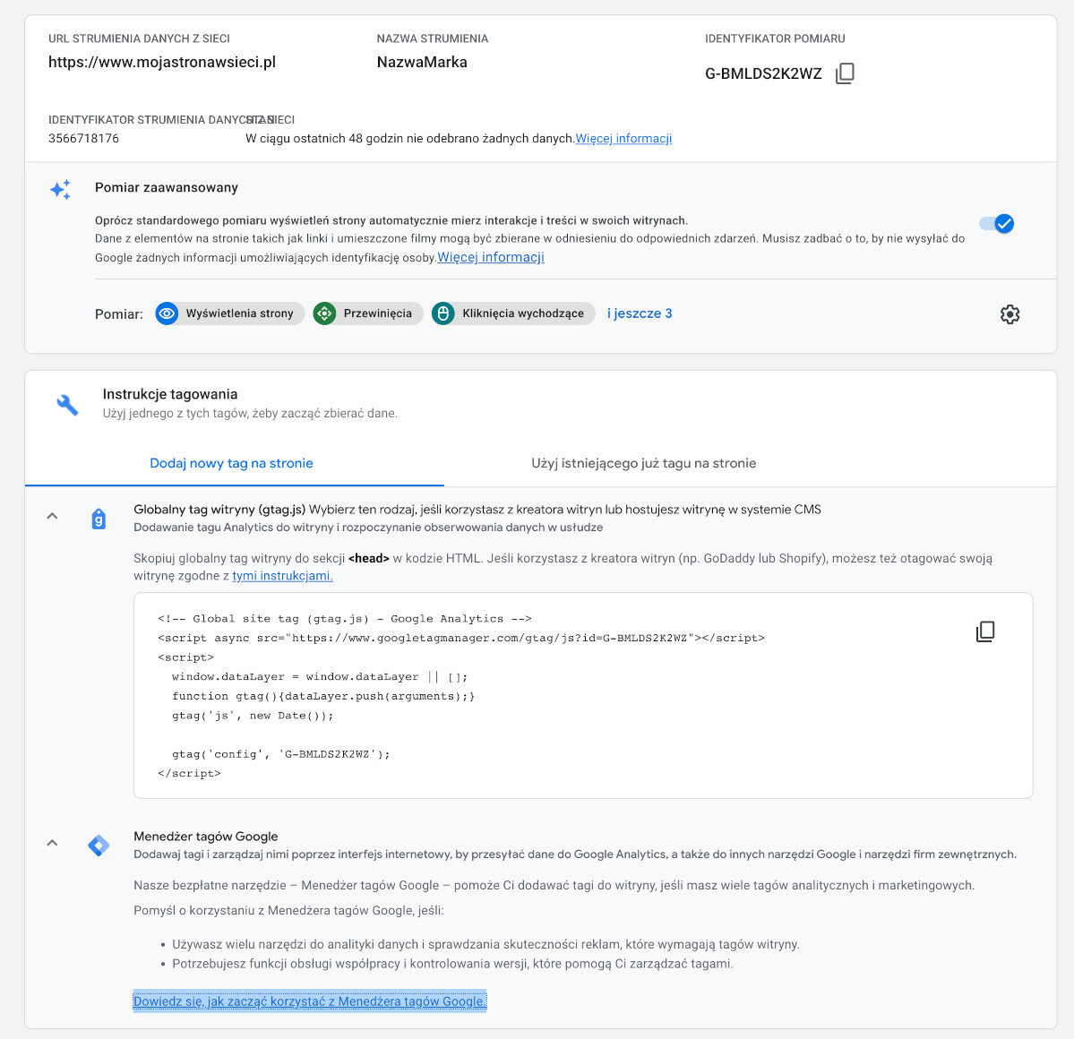 tagowanie google analytics 4