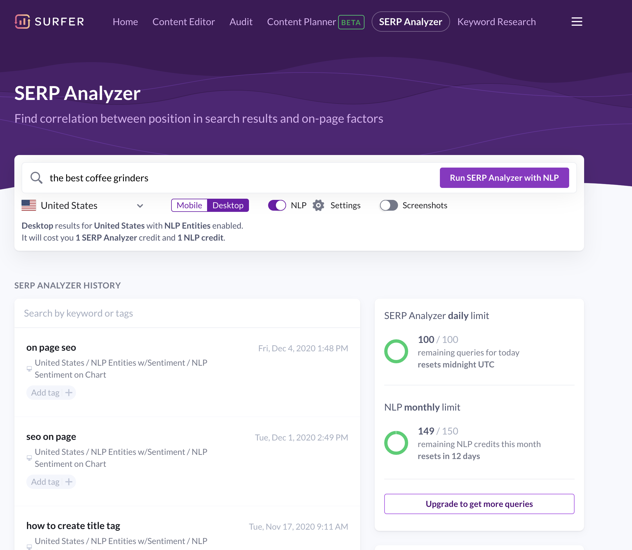 Serp analyzer sale