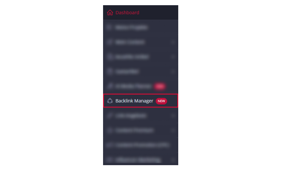 Backlink Manager in Platform