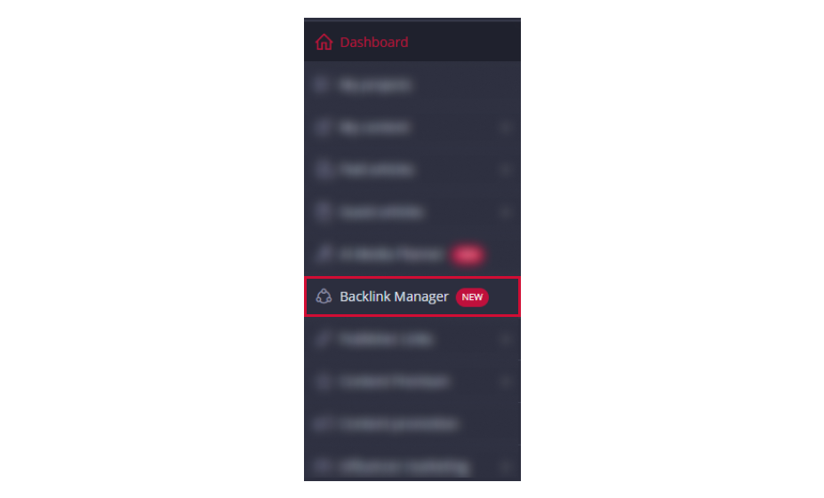 Backlink Manager in Platform