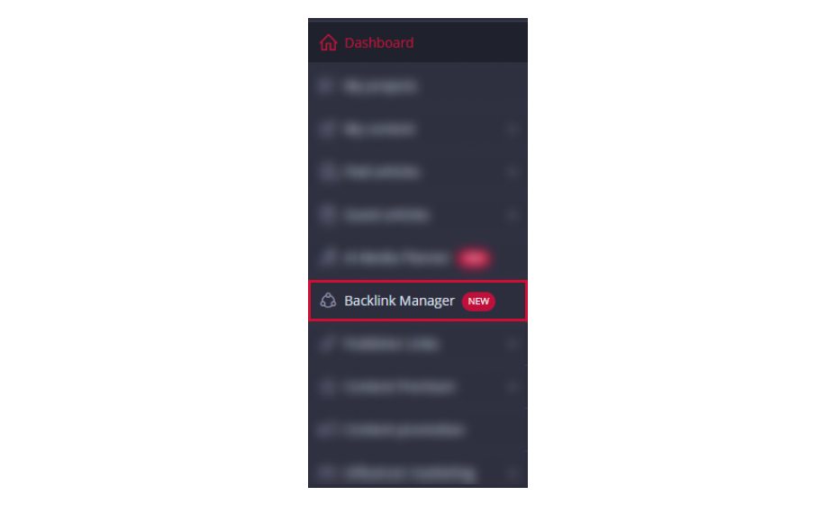Backlink Manager in Platform