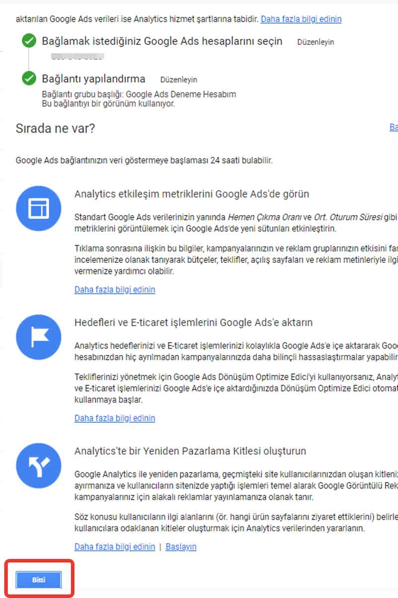 google ads ile google analytics hesabı nasıl bağlanır 4