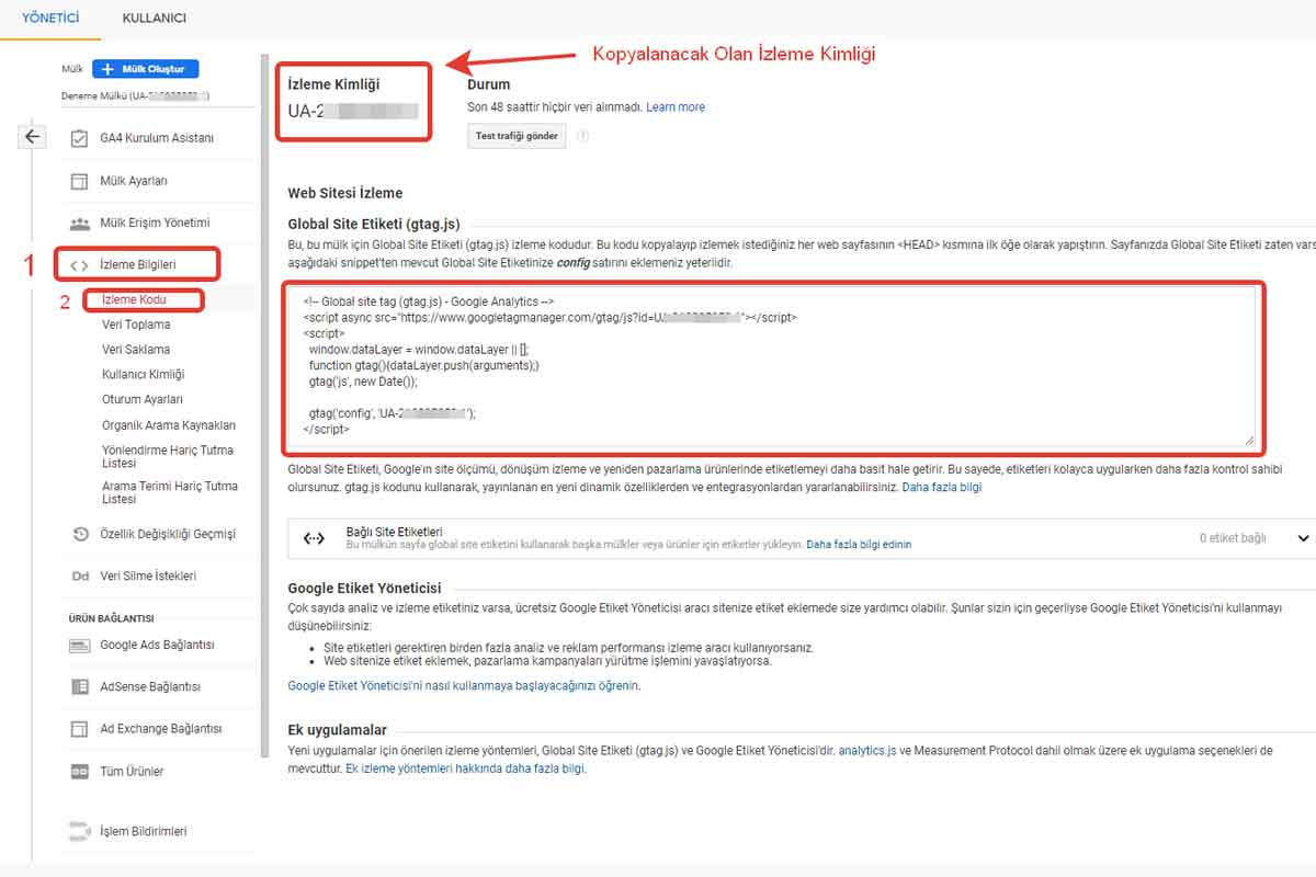 google tag manager kullanarak google ua hesabı nasıl bağlanır 4