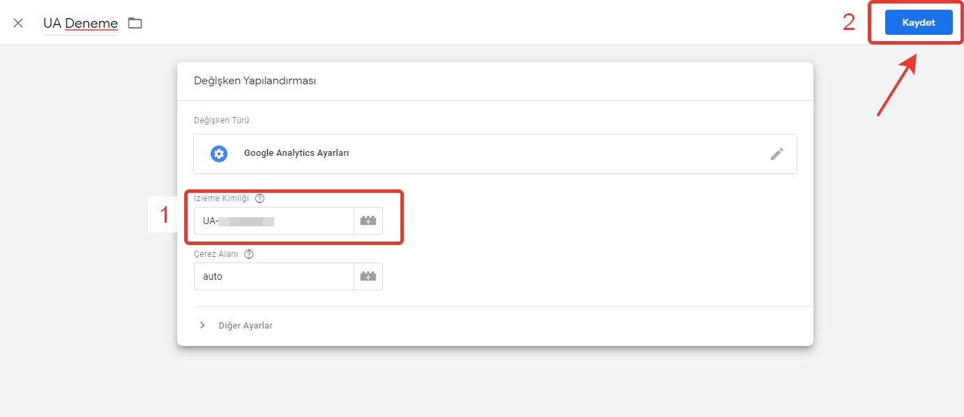 google tag manager kullanarak google ua hesabı nasıl bağlanır 9