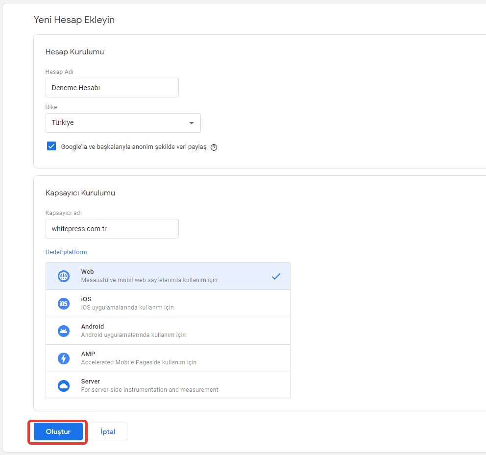 google tag manager kullanarak google analytics kodu nasıl eklenir 2