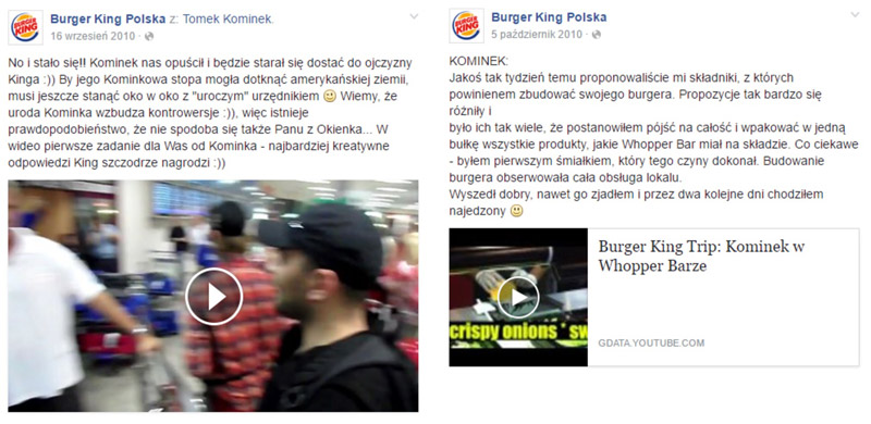 burger king i kominek