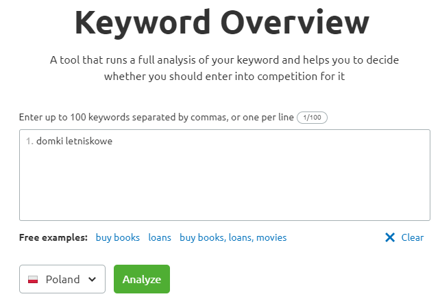 Keyword overview - Semrush