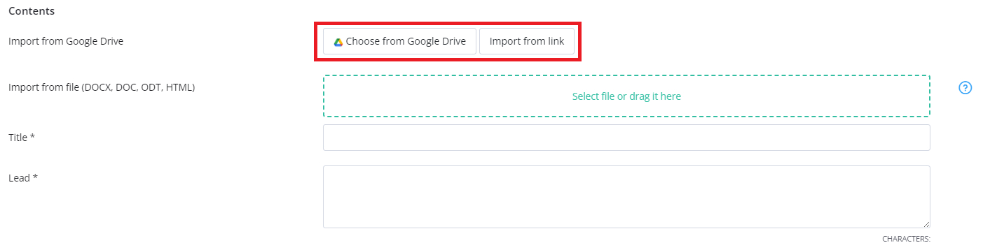 Google Drive Integration