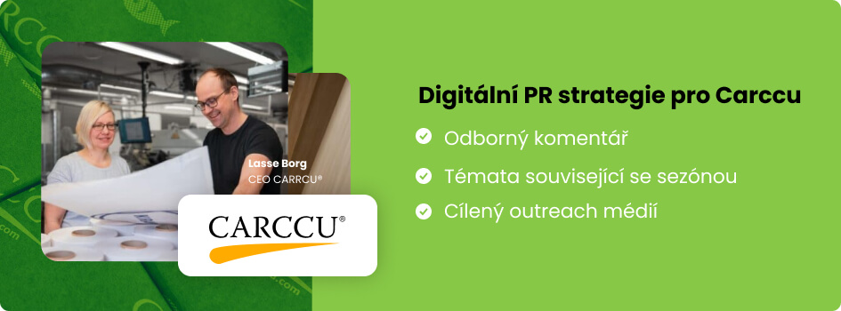 Digitální PR strategie pro Carccu