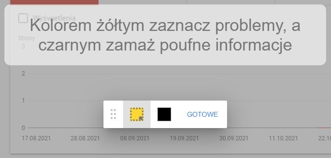 Oznaczanie fragmentów przy wysyłaniu opinii do Google