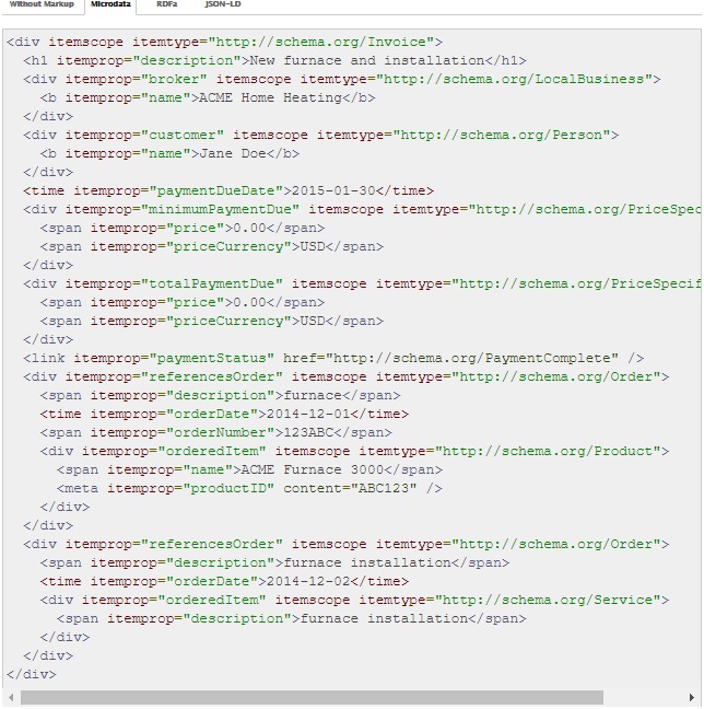 Pryklad microdata