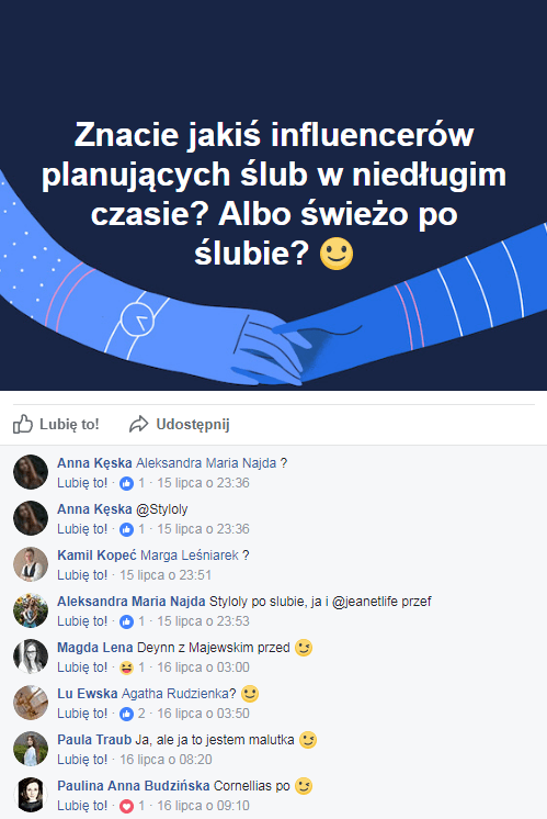 wyszukiwanie influencerów w grupach na fb