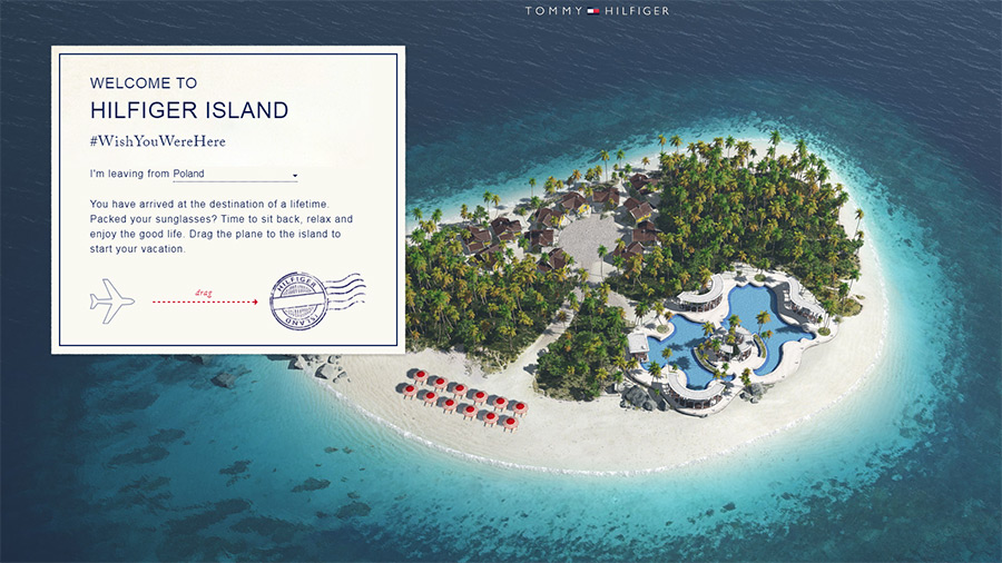 hilfiger island – strona powitalna