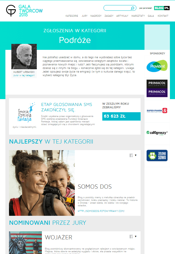 Gala twórców i najpopularniejsi blogerzy w wybranych kategoriach