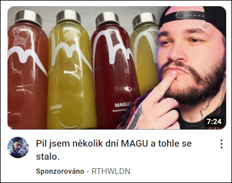 Sponzorované video na YouTube