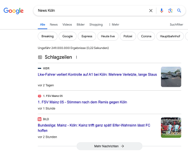 Schlagzeilen (Top Stories)