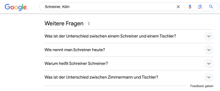 Weitere Fragen (People also ask)