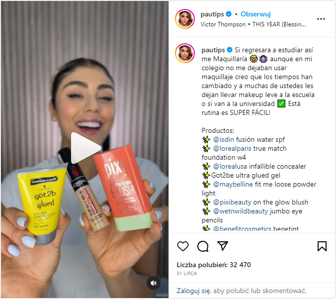 Sponsored content on Instagram
