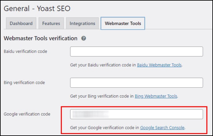 Vérifiez votre site Web avec une balise HTML avec le plugin Yoast SEO.