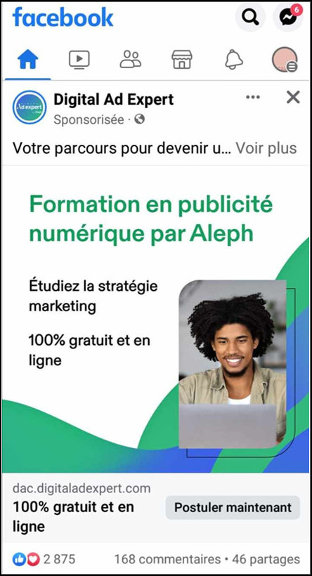 exemples de publicité native - Digital Ad Expert