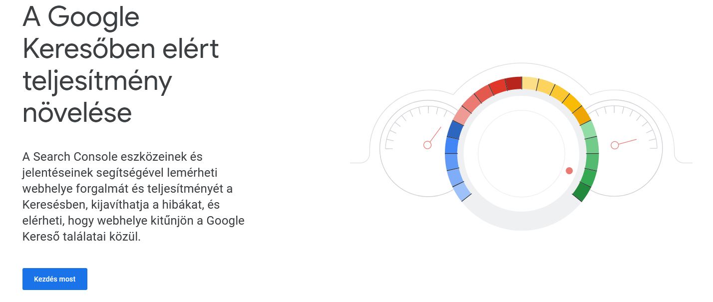 Weboldal hozzáadása Google Search Console-hoz