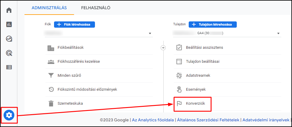 A Google Analytics 4 konvertálása