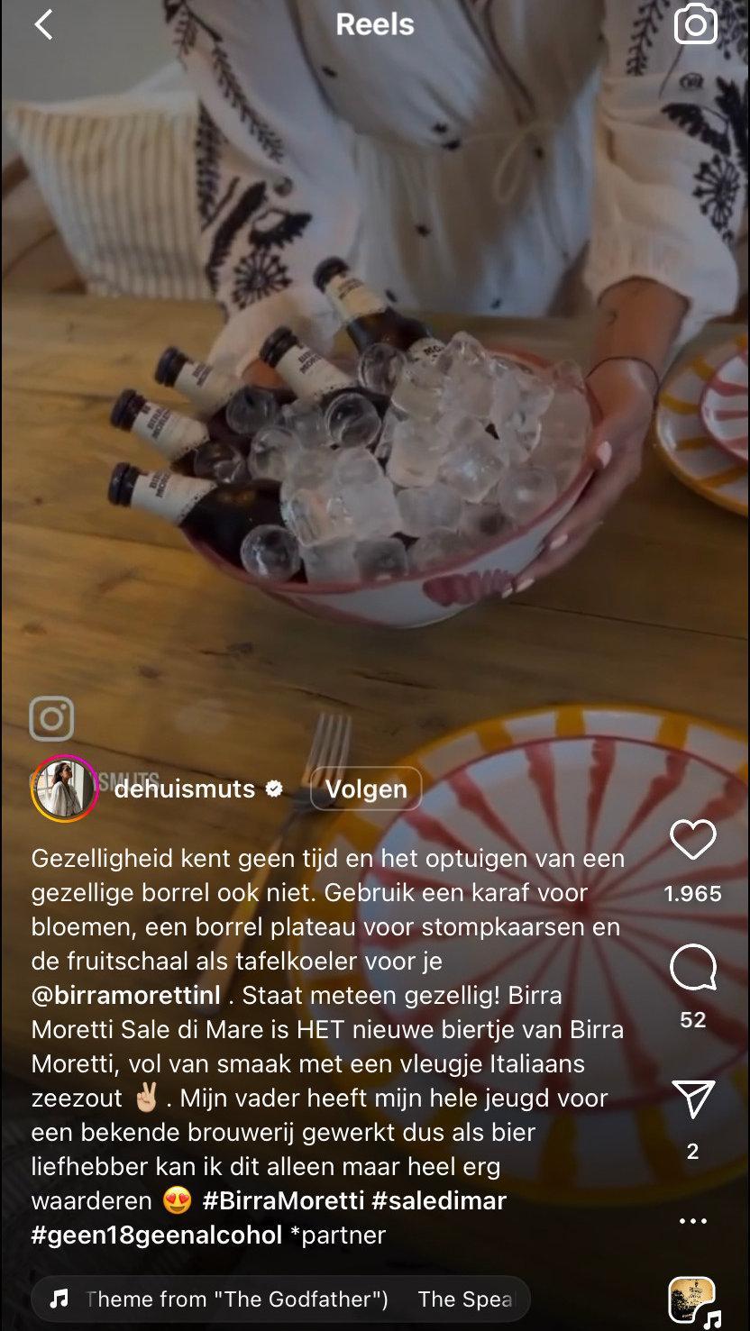 Birra moretti en De Huismuts