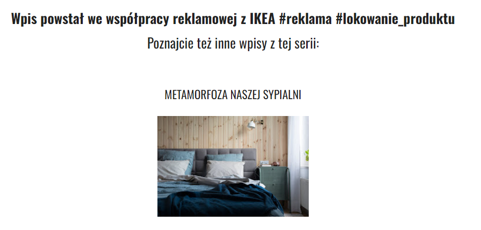 piaty pokoj ikea brand blogging