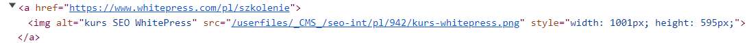 anchor jako alt tekst przykład użycia w kodzie html