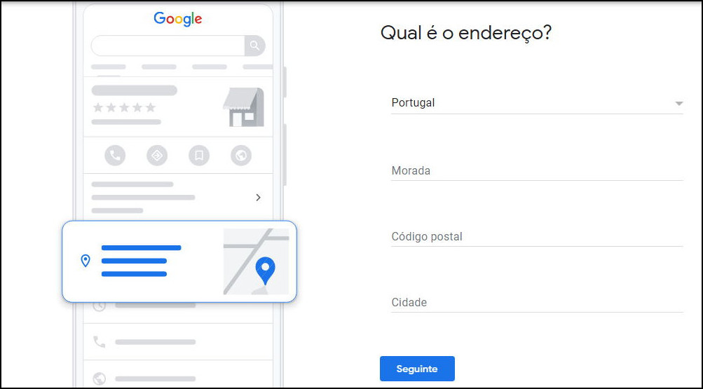 Inserir endereço