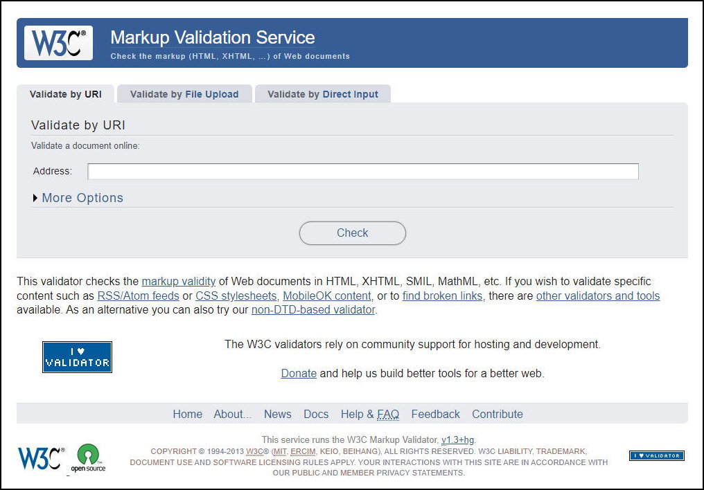 Markup Validation Service