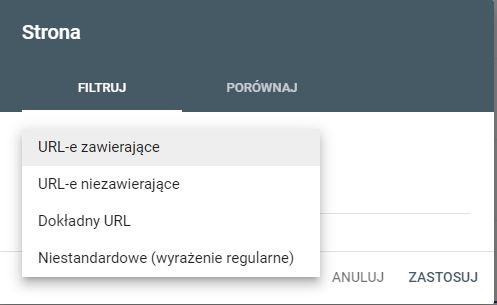 Strona - skuteczność - Google Search Console