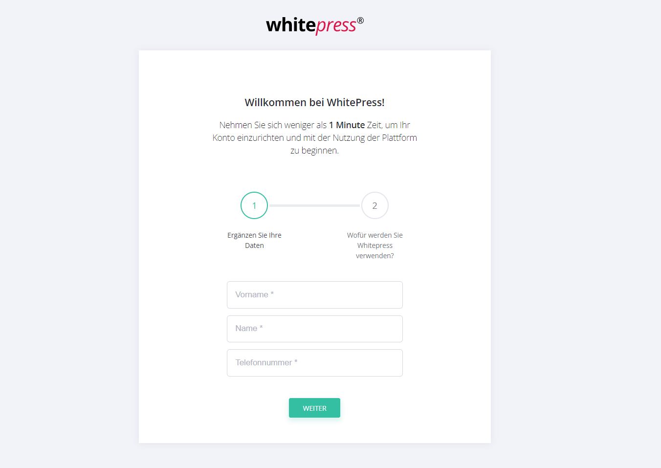 Wilkommen bei WhitePress