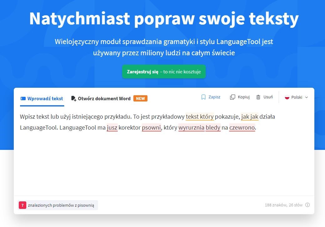 Language tool - grafika promocyjna